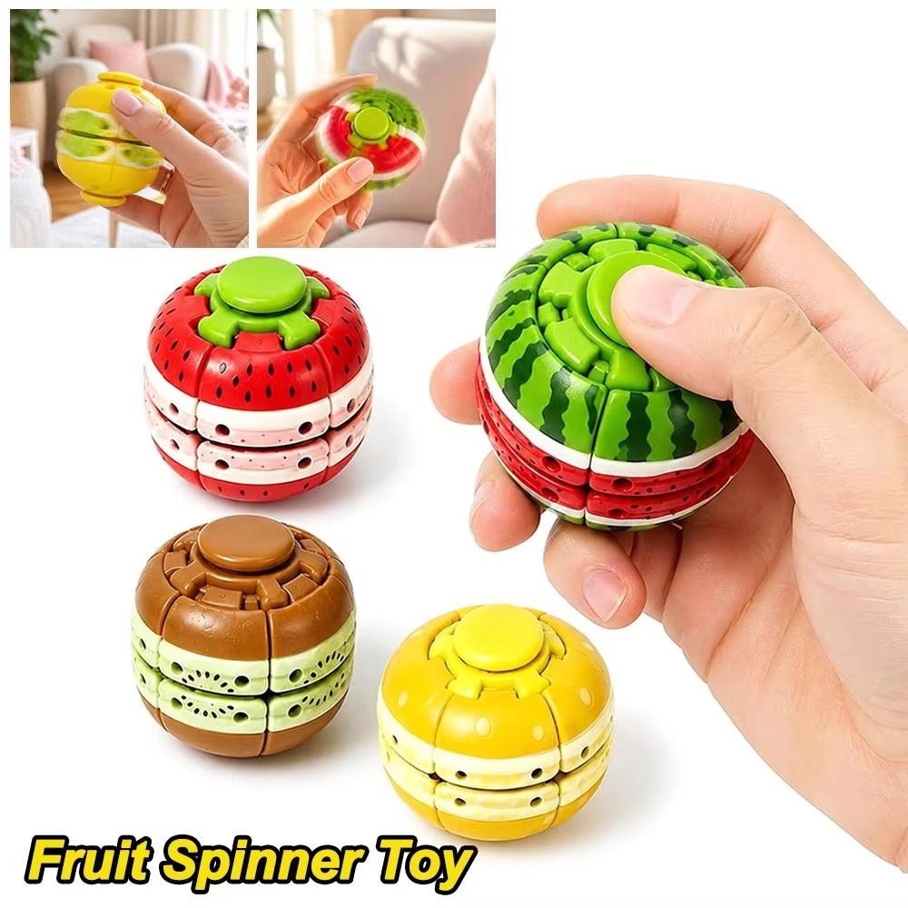 Fidget Spinner Bearing - Вращающийся шар-игрушка в виде фрукта, антистресс-спиннер,