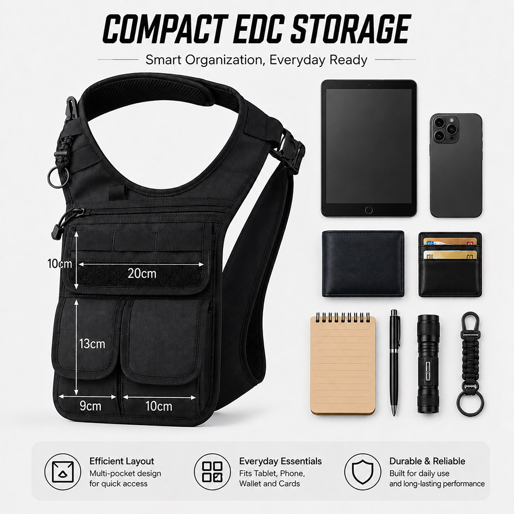Тактическая скрытая сумка для  – обзор и цена Edc Carry Pocket Pouch