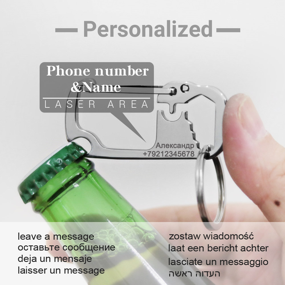 Брелоки из нержавеющей стали с – обзор и цена Bottle Opener Keyring